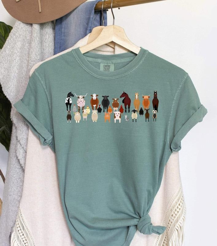 Farm Animals Lover T-Shirt Hoodie, Sweatshirt | RetroVerseTees.com