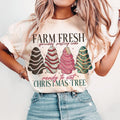Farm Fresh Christmas Tree Shirt, Merry Christmas Sweatshirt, Christmas Tree Unisex Crewneck Sweatshirt & T-shirt - Cotton...