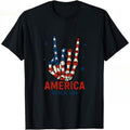 Fashion Designer T-Shirts - Cotton Graphic Tees with Patriotic Rock Pocket monsters Tee