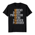 Father's Day Friend Daddy Protector Hero Teacher Provider Men's T-Shirt Casual Classic Hoodie, Sweatshirt