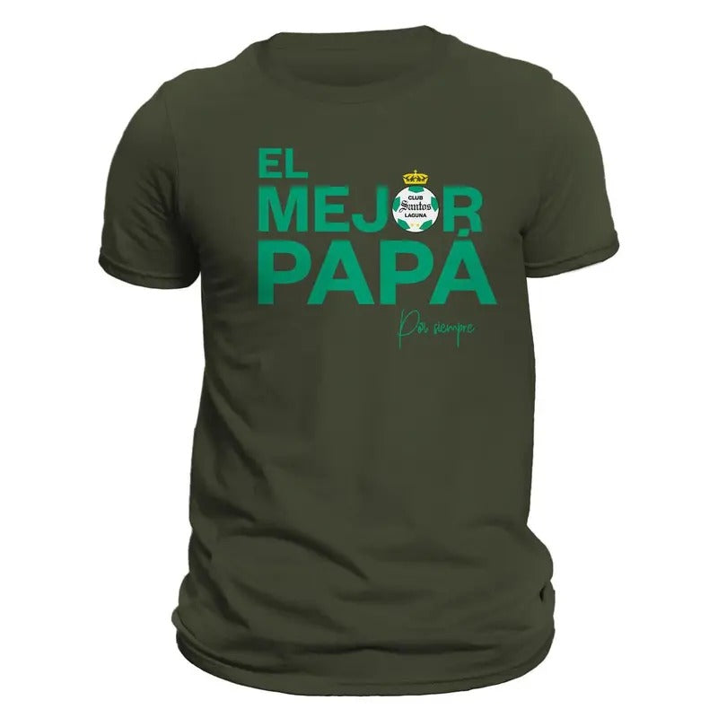 Father's Day Santos Laguna El Mejor Papá Por Siempre T-Shirt Hoodie, Sweatshirt | RetroVerseTees.com
