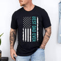 Father's day Best dad ever with US american flag T-Shirt | 100% Cotton Tee, Top Menswear Hoodie, Sweatshirt