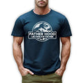 Fatherhood Like a Walk in the Park Shirt, Father's Day Gift T-Shirt, Dinosaur Dad Gift Shirt, Gift for New Dad Tshirt...