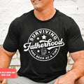 Fatherhood Shirt Funny Father Tee Medium Top Hoodie, Sweatshirt | RetroVerseTees.com