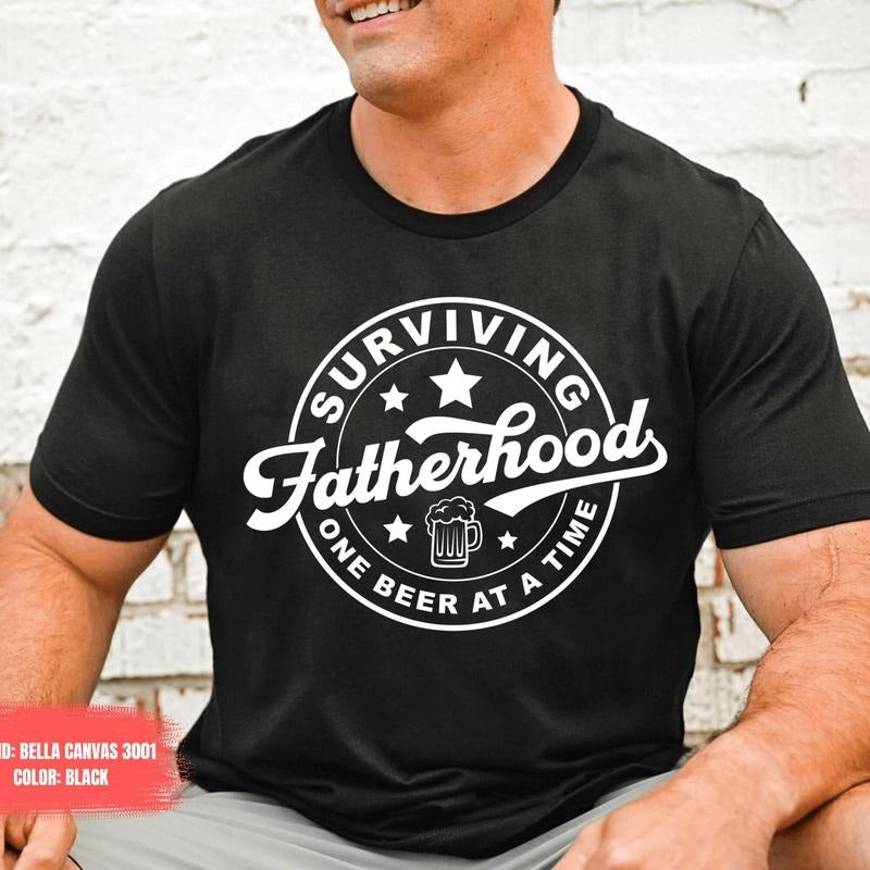 Fatherhood Shirt Funny Father Tee Medium Top Hoodie, Sweatshirt | RetroVerseTees.com