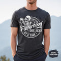 Fatherhood Skeleton Shirt, Fathers Day Gift For Dad, Surviving Fatherhood One Beer Shirt, Funny Father Day Shirt, Dad...