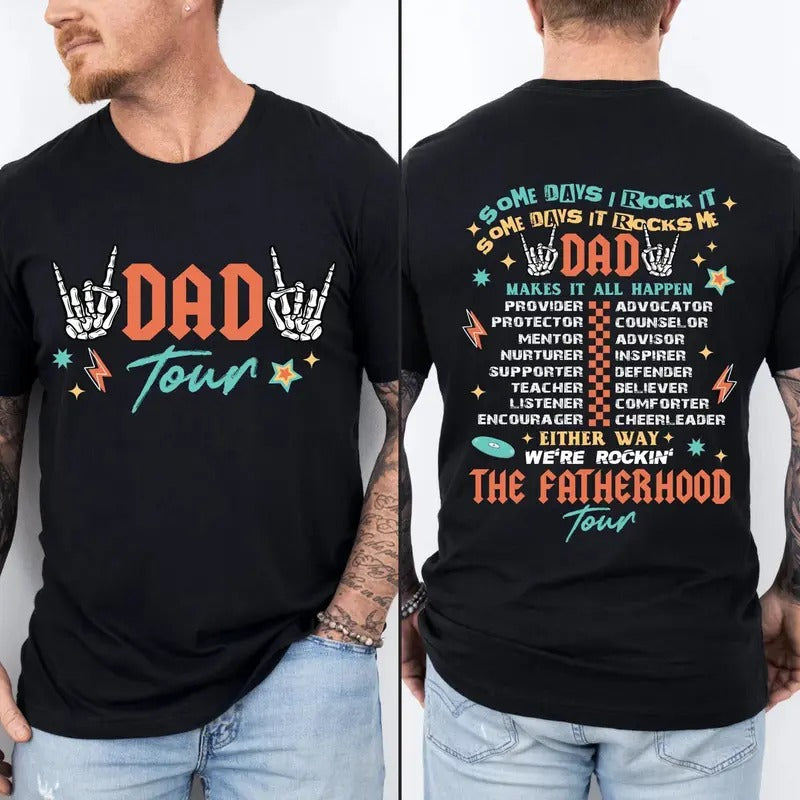 Fatherhood Tour Shirt, Father's Day Shirt, Dad Shirt, B3st Dad Ever Shirt, Dad Life Shirt, Father's Day Gift, papa...