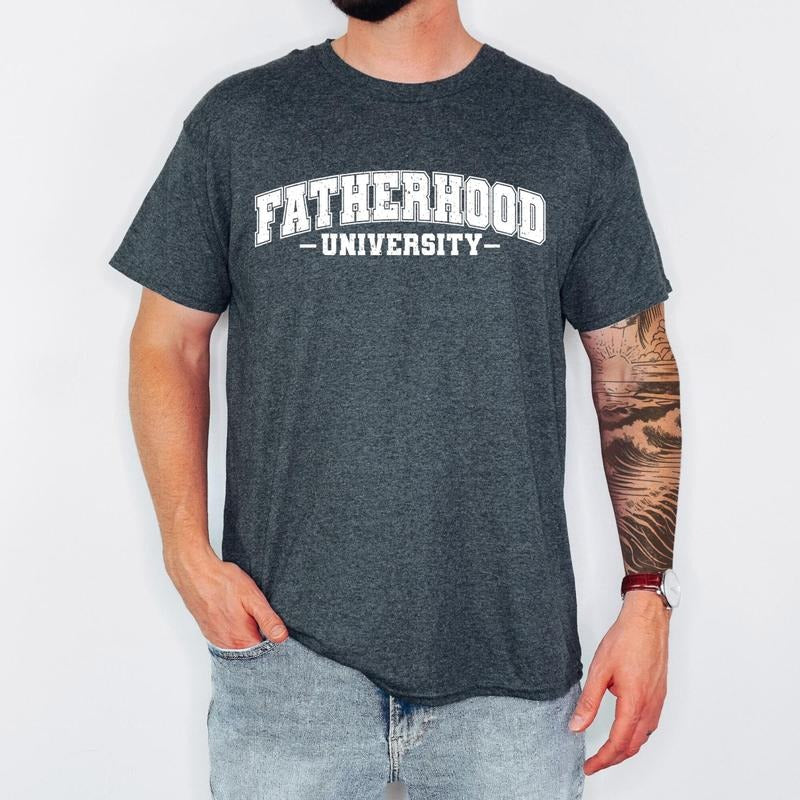 Fatherhood University Shirt, Surviving Fatherhood, Funny Father Tee, Drinking Husband, FatherS Day Gift, Gift For Dad,...