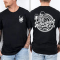 Fatherhood surviving one beer at a time Shirt, Fatherhood Tee, Dad Shirt, Skull Tee, Rock skeleton hand Shirt, retro...