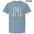 Faux Foil Glitter Monogram Comfort Colors T-Shirt 'NLB' Hoodie, Sweatshirt | RetroVerseTees.com