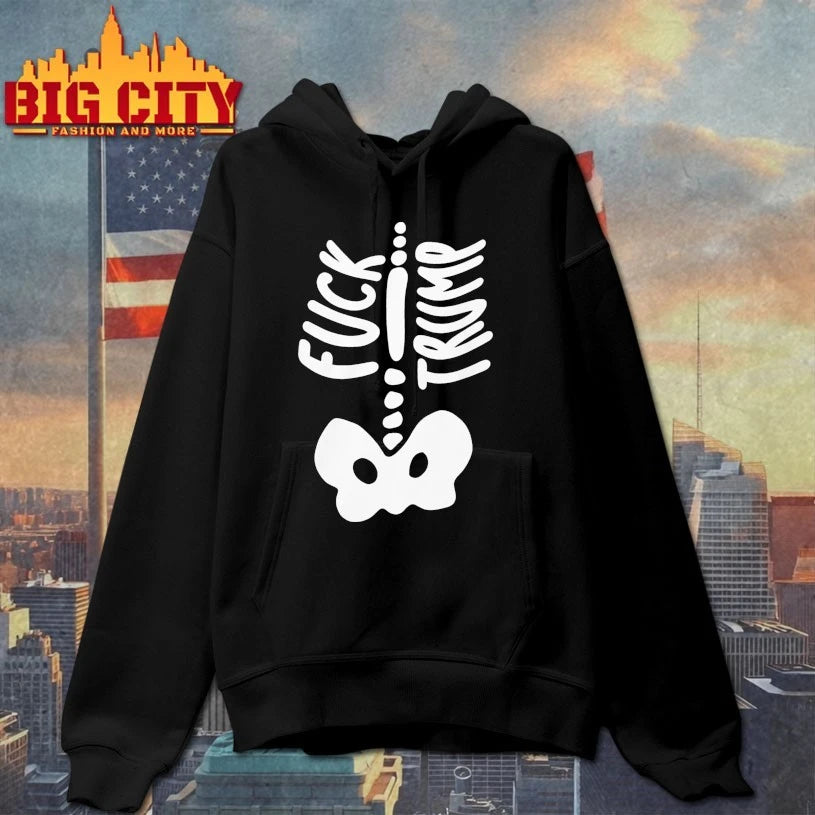 Fdt Fuck Trump Skeleton Bone For Halloween 2025 shirt