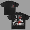 Fear Dreams T-Shirt Graphic Tees Cotton Unisex Y2k Clothing Oversized Top Streetwear Hoodie, Sweatshirt | RetroVerseTees.com