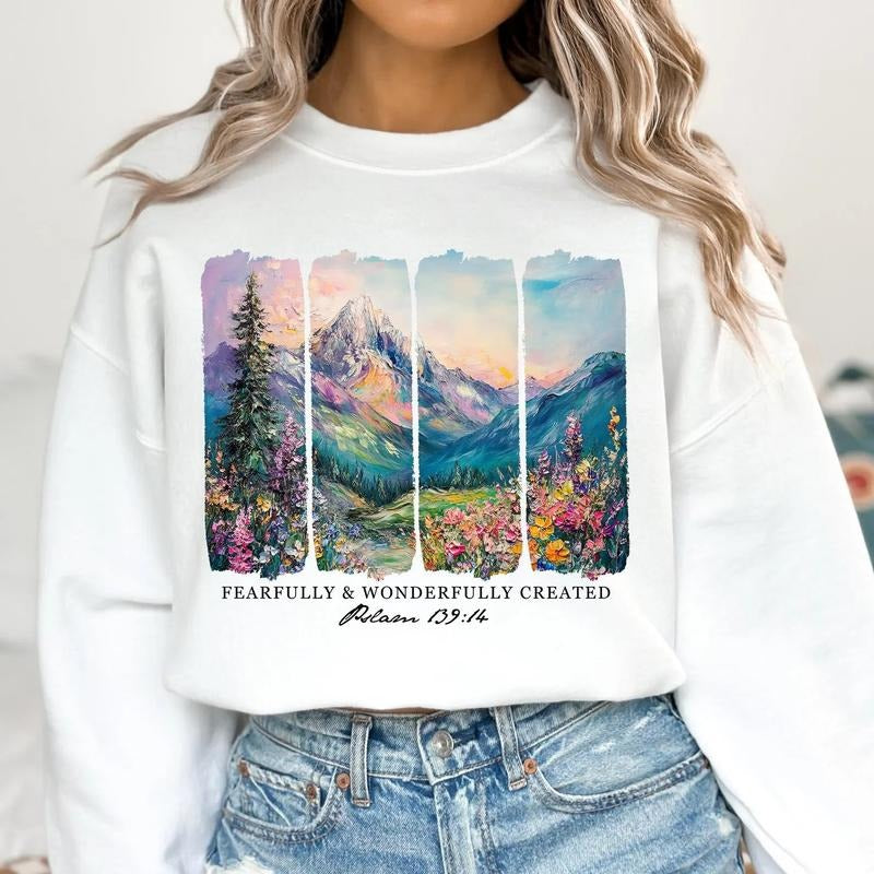 Fearfully and Wonderfully Created DTF Transfers - THIS IS NOT A SHIRT Hoodie, Sweatshirt | RetroVerseTees.com