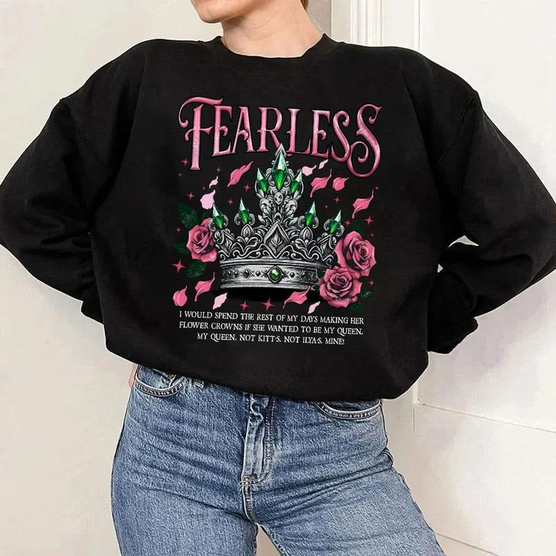 Fearless Shirt Powerless Inspired Kingdom Of Ilya Shirt Reckless Lauren Roberts Merchkai And Paedyn Shirt Bookish Gifts,...