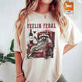 Feelin Feral Raccoon Lightsaber brand-Shirt, Funny Meme Raccoon Lightsaber brand Shirt Hoodie, Sweatshirt