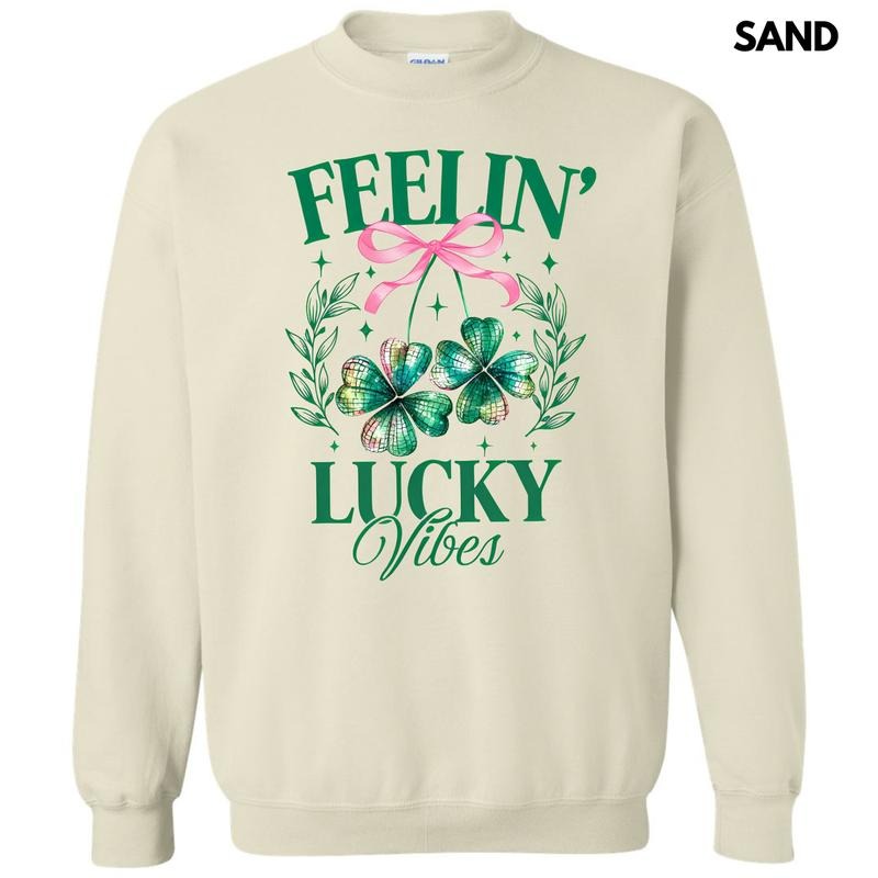 Feelin Lucky Vibes Sweatshirt 'NLB' T-Shirts, Hoodie | RetroVerseTees.com
