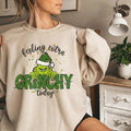 Feeling Extra Grinchy Today Christmas Sweatshirt, Funny Grinchy Gift, Merry Grinchmas, Christmas Gift, Family Matching,...
