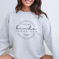 Feeling Kinda IDGAF-Ish Sweatshirt, Funny Sweatshirt, Idgaf Comfort Colors T Shirt, Casual Unisex Apparel, Humorous Gift...