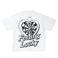 Feeling Lucky Inspired Vintage Graphic T-shirt Heavy Cotton Tee Basketball 90 s Styled Shirt Hiphop Vibes Y2K Aesthetic...