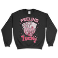 Feeling Lucky Sweatshirt and Tshirt Casual Fabric Hoodie | RetroVerseTees.com