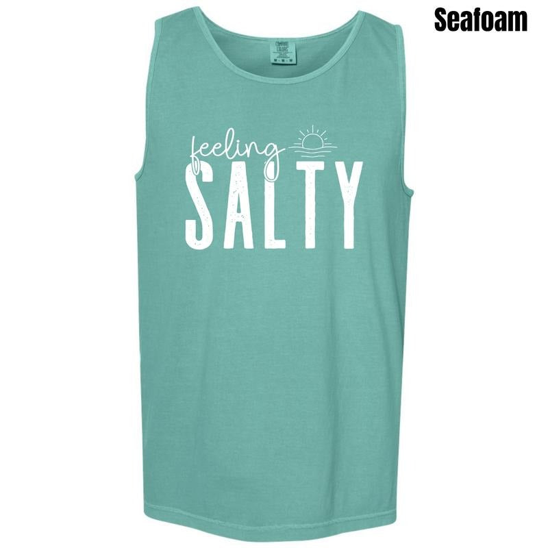Feeling Salty Comfort Colors Tank Top 'NLB' T-Shirts, Hoodie, Sweatshirt | RetroVerseTees.com