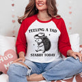 Feeling a Tad Stabby Today Shirt, Raccoon Sarcastic Unisex Tshirt, Funny Trash Panda Shirt, Long Sleeve or Short Sleeve...