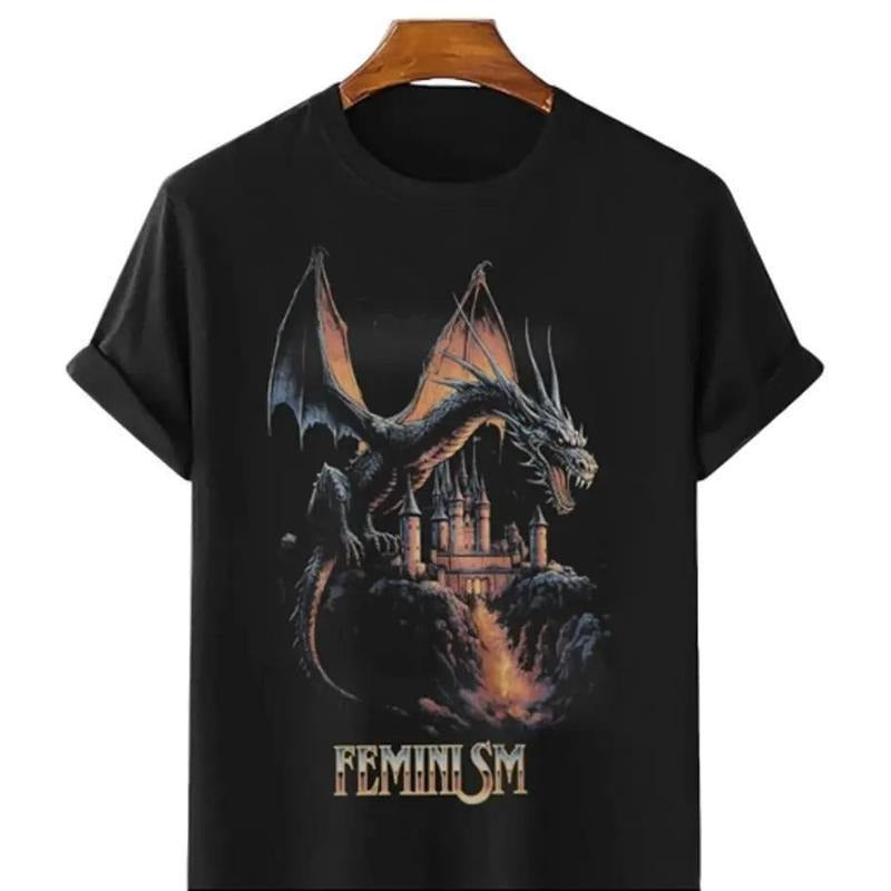 Feminism Dragon Fantasy Tshirt Hoodie, Sweatshirt | RetroVerseTees.com