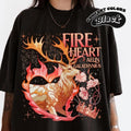 Fenrys And Gavriel T-Shirt, Fire Heart T-Shirt, Rowan Gavriel Fenrys Connall Lorcan & Vaughn, Throne Of Glass Shirt,,...