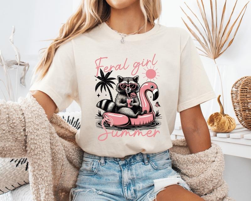 Feral Girl Summer Unisex Shirt, Feral Summer Unisex TShirt Hoodie, Sweatshirt | RetroVerseTees.com