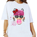 Ferxxooo Pink Cute Cotton Graphic T-shirt for Women Hoodie, Sweatshirt | RetroVerseTees.com
