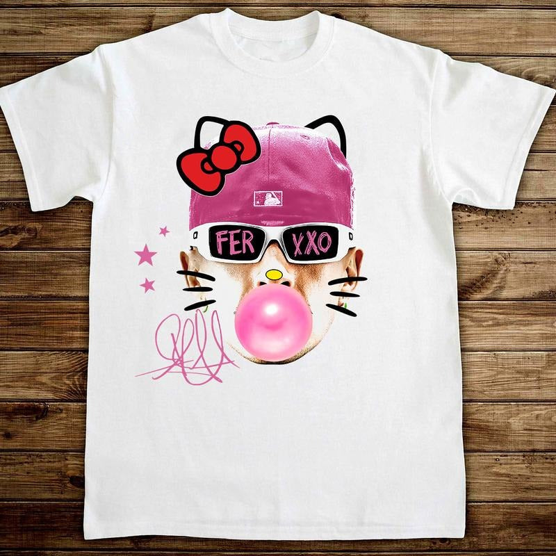 Ferxxooo Pink Kitty  BUBBLE GUM Cute Rap Tee Hoodie, Sweatshirt | RetroVerseTees.com