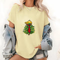 Festive Christmas Tree with Blonde Hair Gunpla brand Tie Graphic Women'WB shield Lightsaber brand