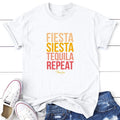 Fiesta Siesta Tequila Repeat Color Tee Hoodie, Sweatshirt | RetroVerseTees.com