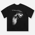 Filmic Vision Print T-shirt, Vintage Graphic Tee, Y2k Clothing, Unisex Cotton Crewneck T-Shirt