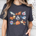 Finding Dory Nemo Character Portrait Graphic Sweatshirt T Shirt, Family Matching Shirt, Magic Kingdom Tee Hoodie