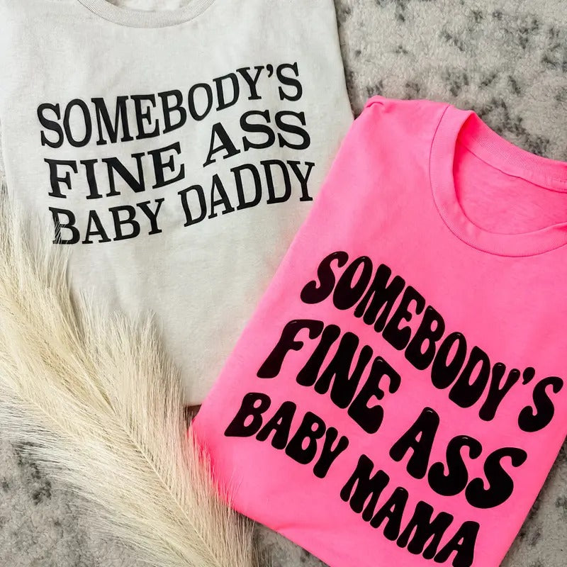 Fine Ass Baby Mama Graphic Tee Hoodie, Sweatshirt | RetroVerseTees.com