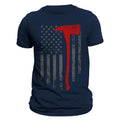 Firefighter Thin Red Line Flag With Axe 2.0 Men's T-Shirt Hoodie, Sweatshirt | RetroVerseTees.com