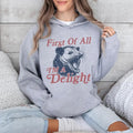 First Of All I'm A Delight Hoodie, Angry Possum Hoodie, Cute Sarcastic Hoodie, Possum Lover, Angry Possum Tee, Gift For...