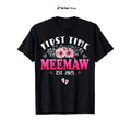 First Time Meemaw 2025 TNF'WB shield Day Soon Hidden leaf ninja Be Meemaw T-Shirt, 100% Cotton, Gift for Men Women Dad...