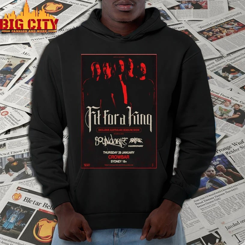Fit For A King Exclusive Sydney Headline 29 Jan 2026 Event Sydney, NSW Poster shirt
