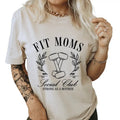 Fit Moms Social Club Workout Shirt. Strong As A Mother. Great Gift for Mom. Hoodie, Sweatshirt | RetroVerseTees.com