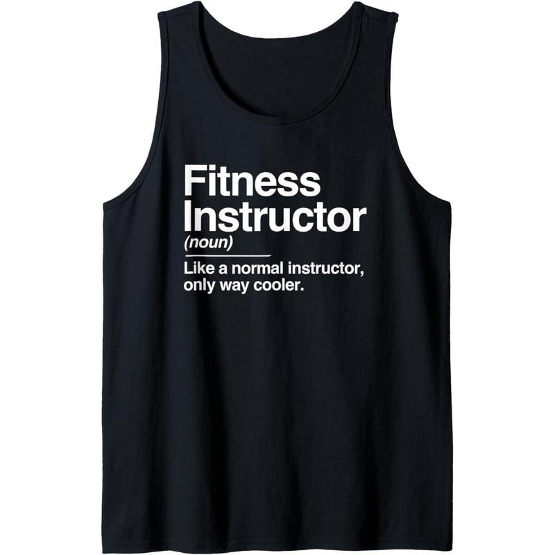 Fitness Instructor Definition Normal Only Cooler Teach Gift Tank Top MADE IN USA T-Shirts, Hoodie, Sweatshirt