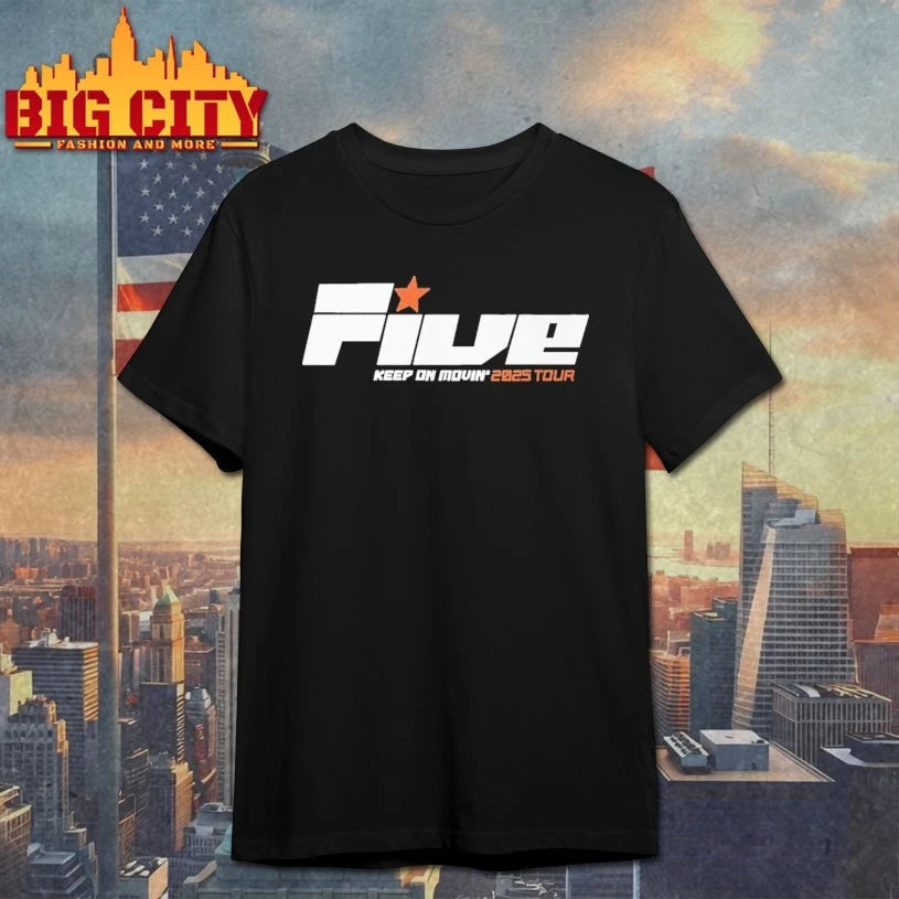 Five Keep on Movin Tour 2025 shirt