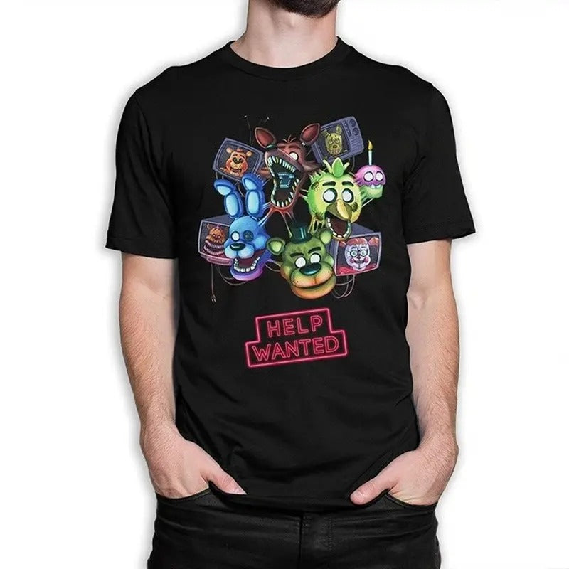 Five Nights at Freddy's Help Wanted T-Shirt, FNAF Shirt Unisex Full Size Hoodie, Sweatshirt | RetroVerseTees.com