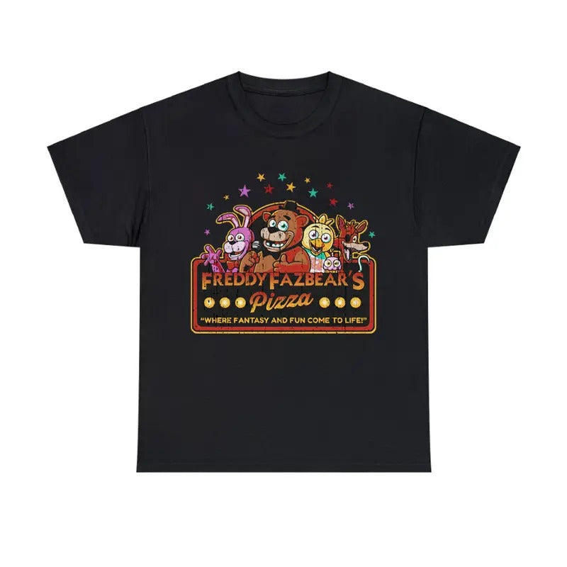 Five Nights at Freddy's Vintage Style T-Shirt Retro Gaming Graphic Tee Hoodie, Sweatshirt | RetroVerseTees.com