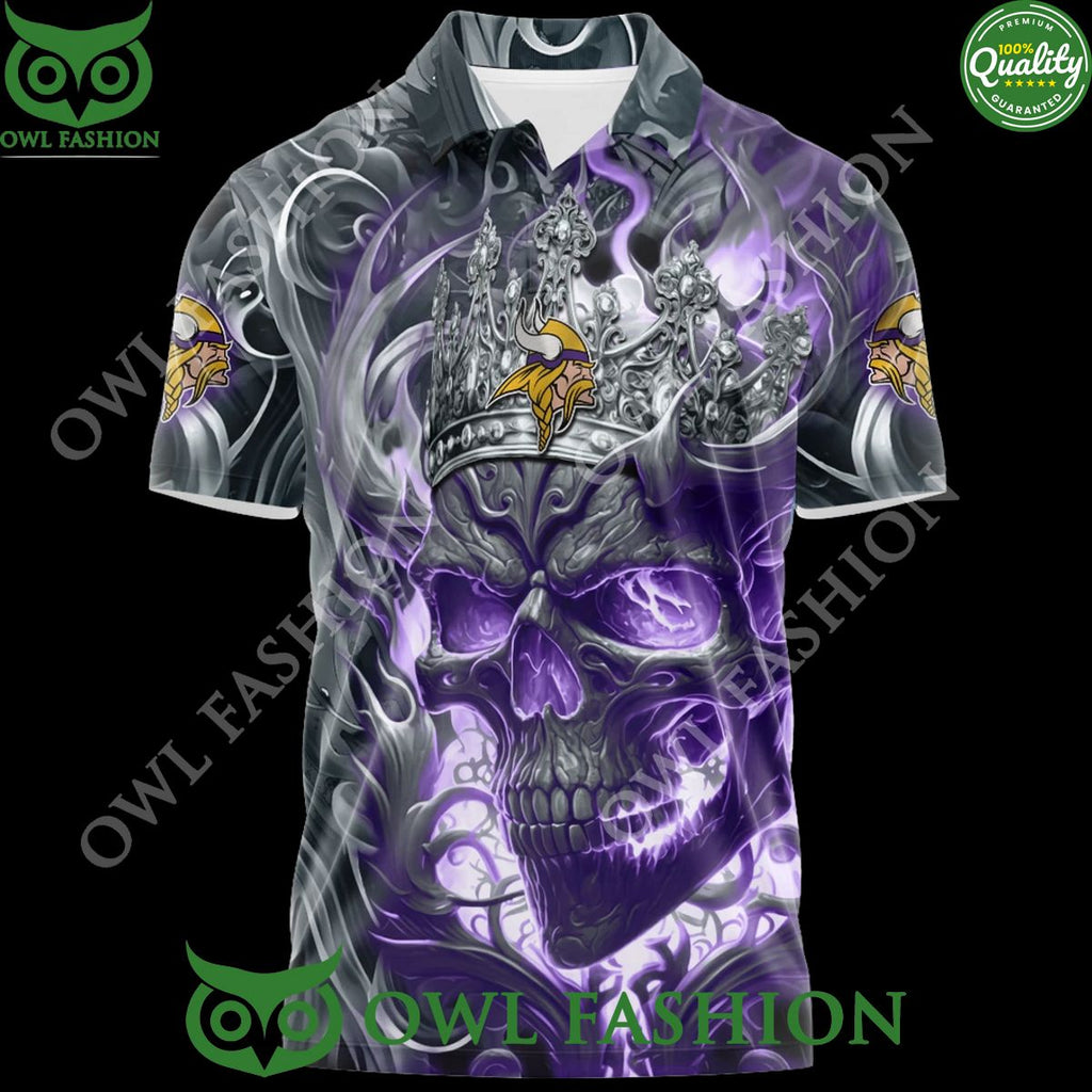 Personalized Minnesota Vikings The Purple and Gold Skull Crown Special Hoodie shirt