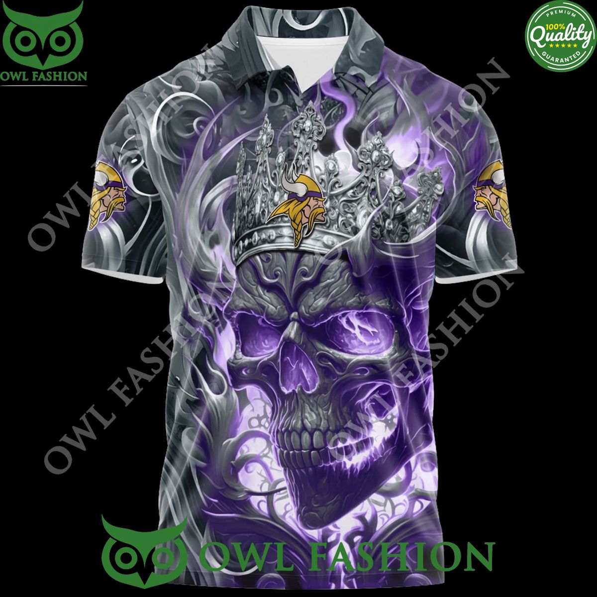 Personalized Minnesota Vikings The Purple and Gold Skull Crown Special Hoodie shirt