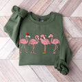 Flamingo Christmas shirt, Flamingo Christmas Shirt For Women, Flamingo Merry Christmas Sweatshirt, Flamingo Lover Gift,...