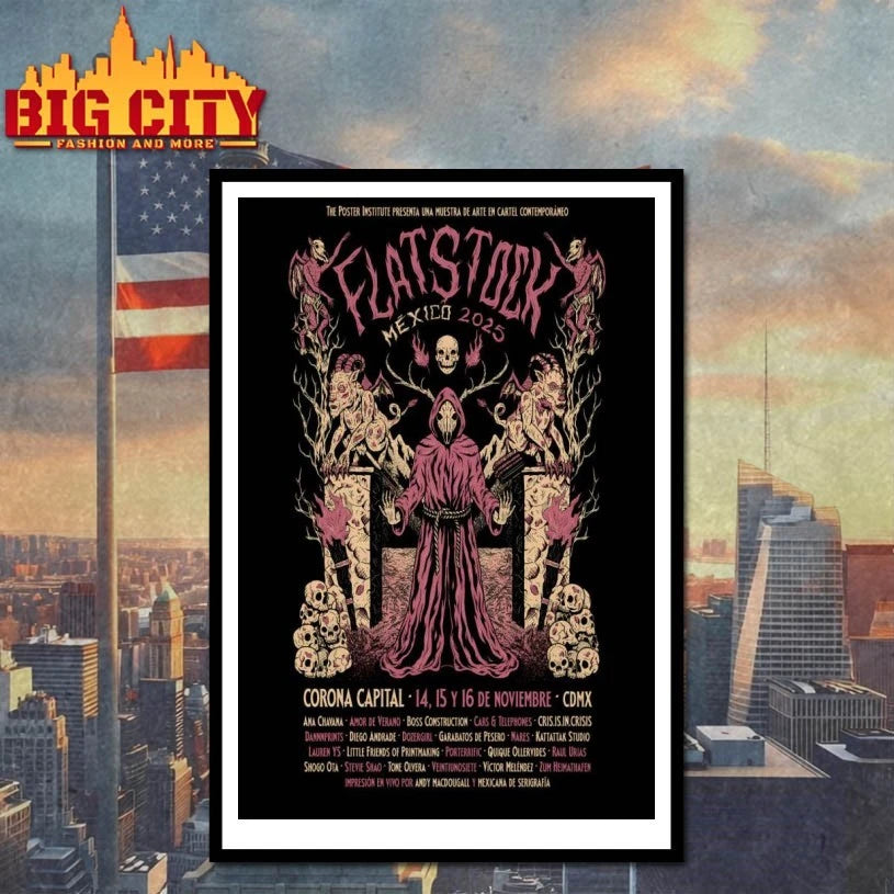 Flatstock 2025 Mexico Shows On Nov 14-15 Poster shirt