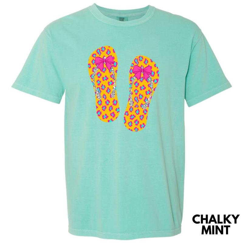 Flip Flop Cheetah Summer Comfort Colors T-Shirt 'NLB' Hoodie, Sweatshirt | RetroVerseTees.com